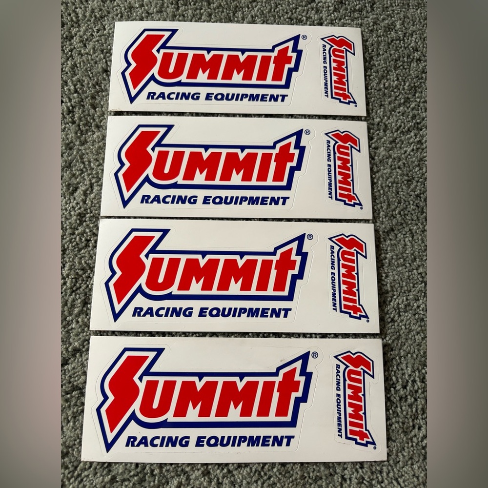 Lot Of 4 Summit Racing Equipment Stickers Decals New